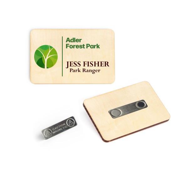 Wooden Name Badges