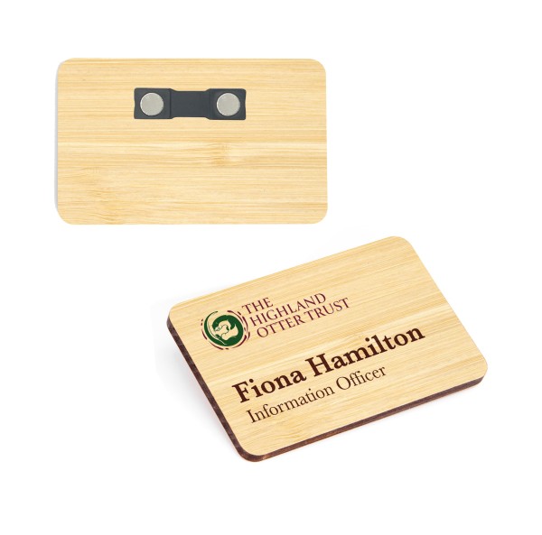 Wooden Name Badges