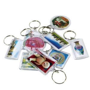 Promotional keyrings from Badger Design